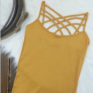 Criss Cross tank tops